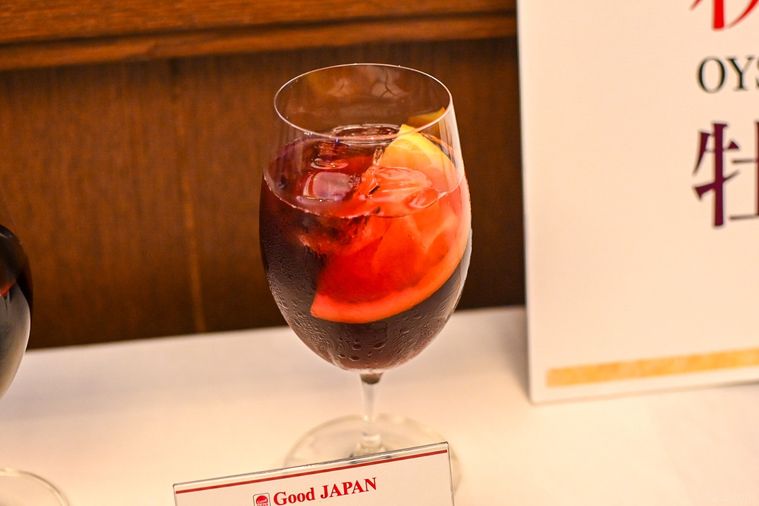 カクテルのアップ