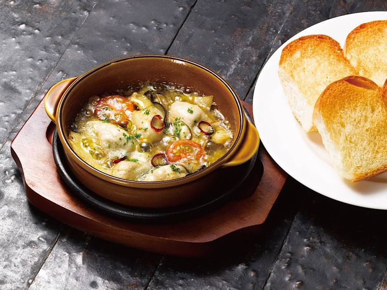 牡蠣のアヒージョ