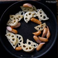 作り方 れんこんとウインナーのマスタード炒め