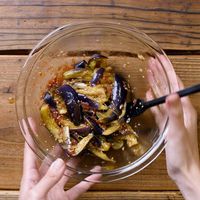 作り方 なすの梅肉和え