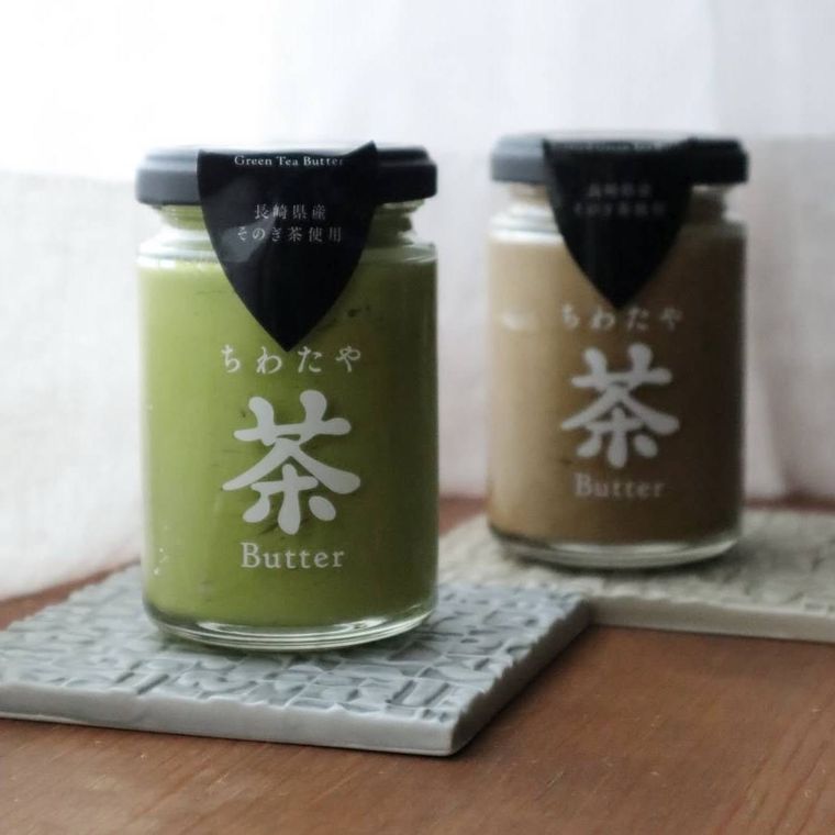 ちわたや茶バターの抹茶とほうじ茶