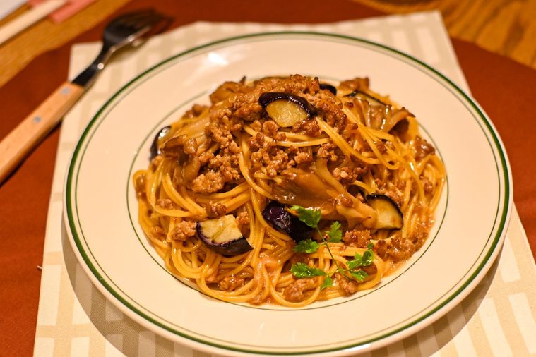 パスタのアップ