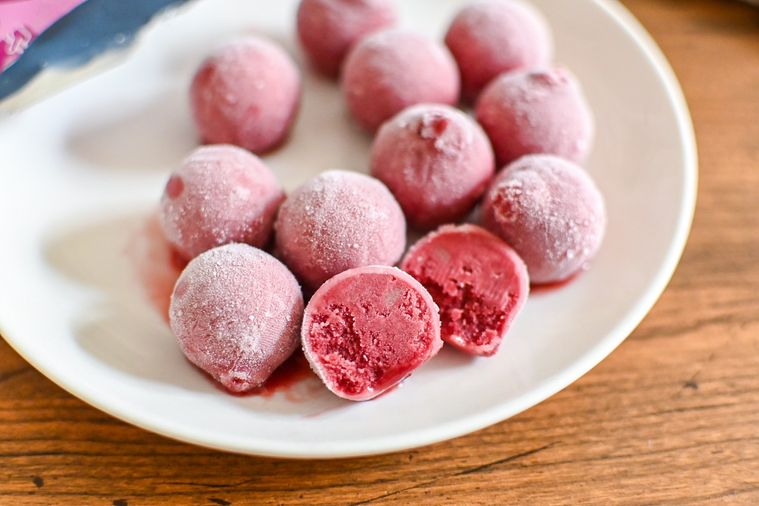 アイスの断面のアップ