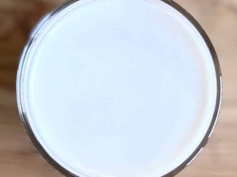 エクリプス ミルクが入ったグラスを真上から見た様子