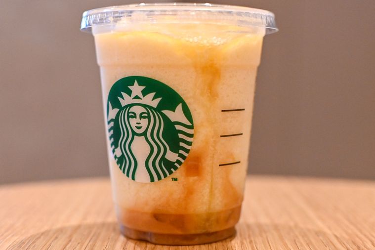 フラペチーノの中身のアップ