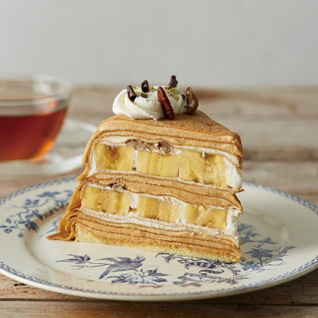 ラブアンドテーブルの自家製キャラメルクリームとバナナのミルククレープ