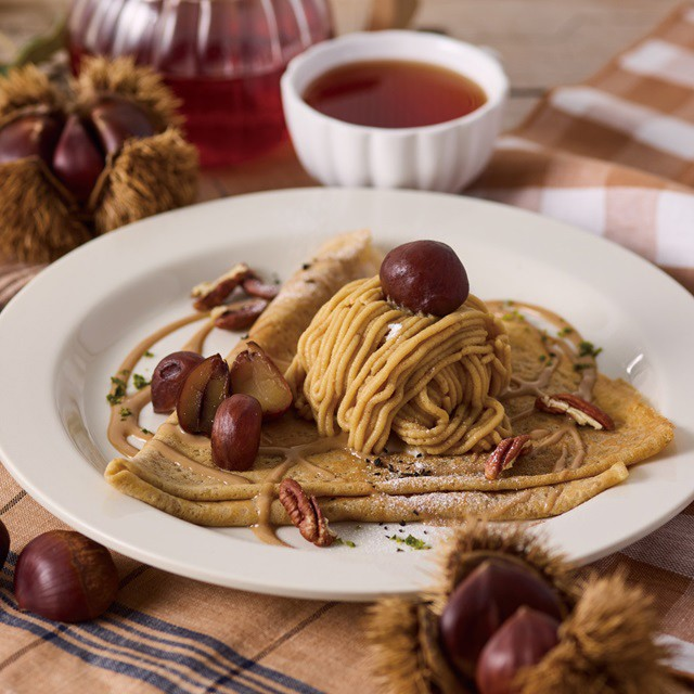 ラブアンドテーブルの自家製ミルクティーソース モンブランマスカルポーネアイスクリーム