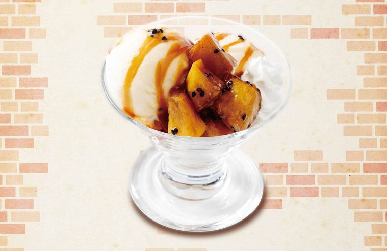 4. 大学芋とキャラメルバニラアイス