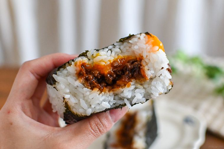 おむすびの断面