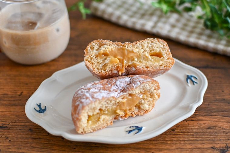 半分にしたマラサダ