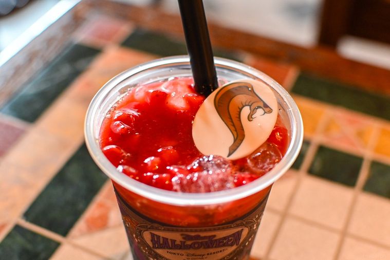 ドリンクのトッピングのアップ