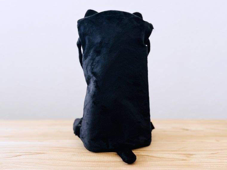 カルディのニャップザックを後から見た様子