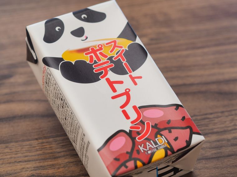 カルディパンダ スイートポテトプリンのパッケージ