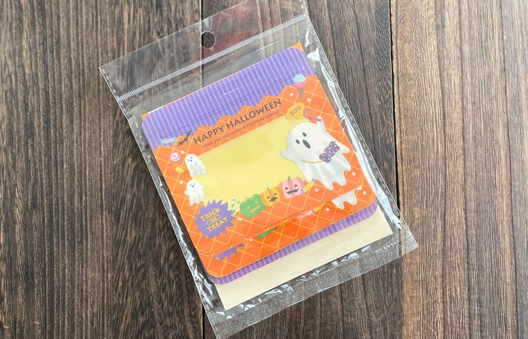100均で購入したハロウィンラッピンググッズ