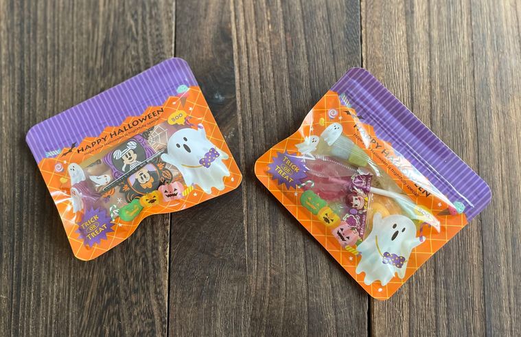 ダイソーのジップバッグを使ったお菓子のラッピング