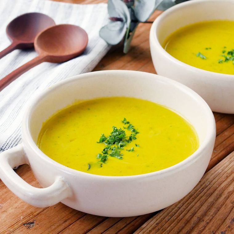 ミキサー不使用レンジで簡単かぼちゃポタージュ