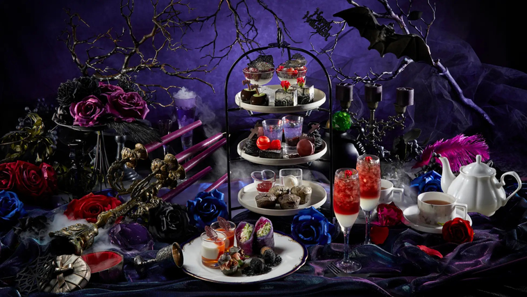 Dark Halloween Afternoon Tea Set Villains Nightのメニュー例