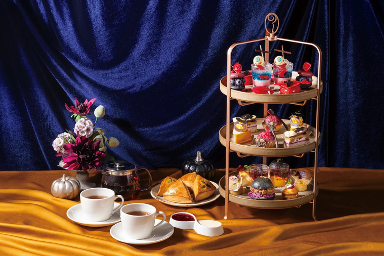 ハロウィンアフタヌーンティーのメニュー例