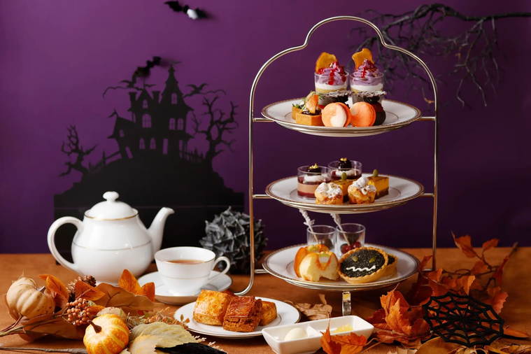 ハロウィンアフタヌーンティーのメニュー例