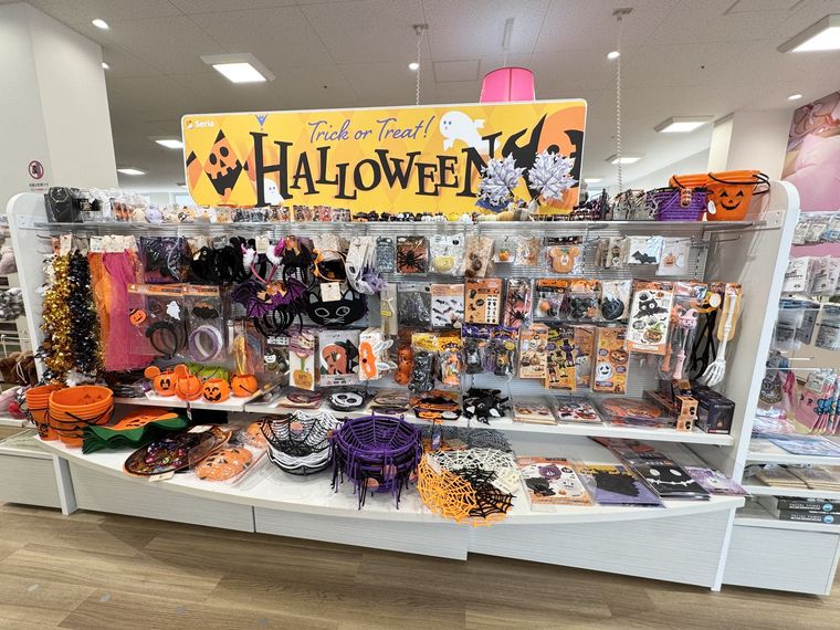セリアのハロウィングッズ売り場