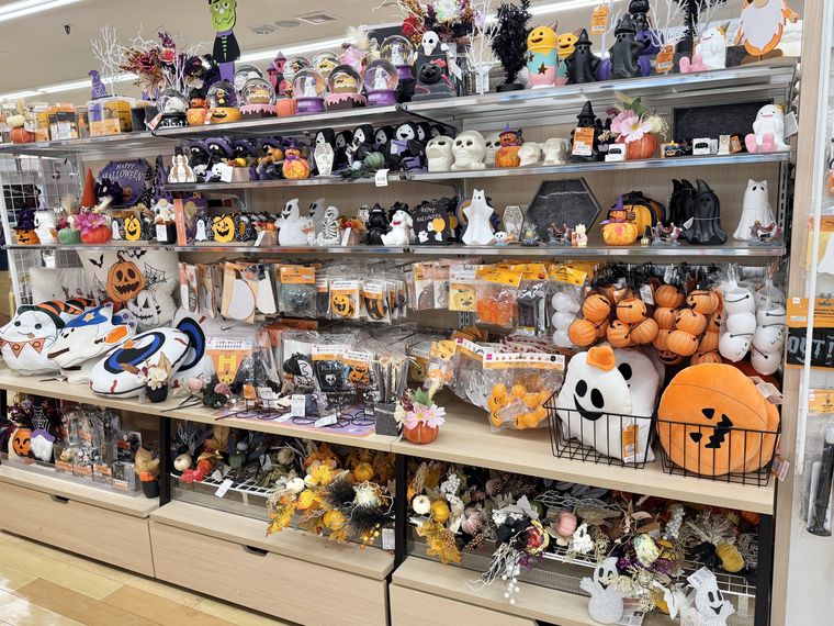ダイソーのハロウィングッズ売り場