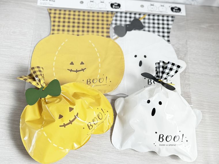 キャンドゥフェイスバッグおばけ、かぼちゃのパッケージと中身