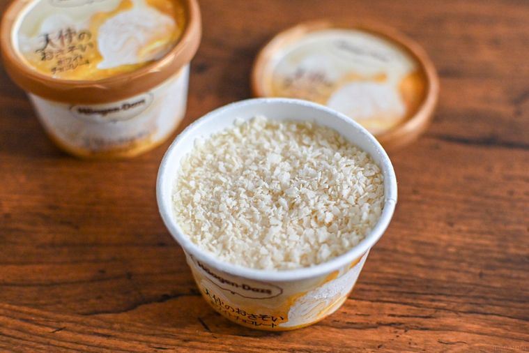 アイスの中身のアップ