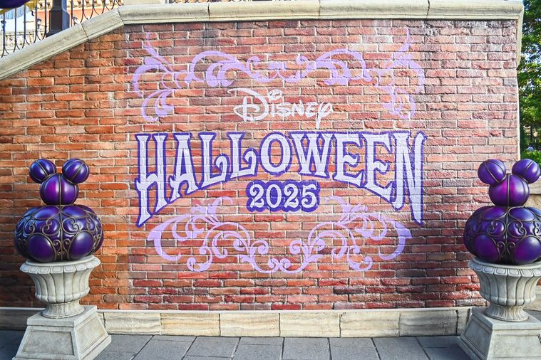 壁にデザインされたロゴ