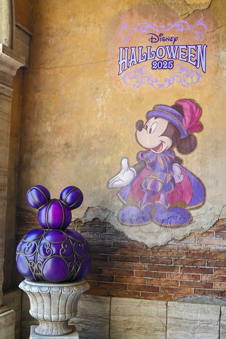 ミッキーが描かれた壁