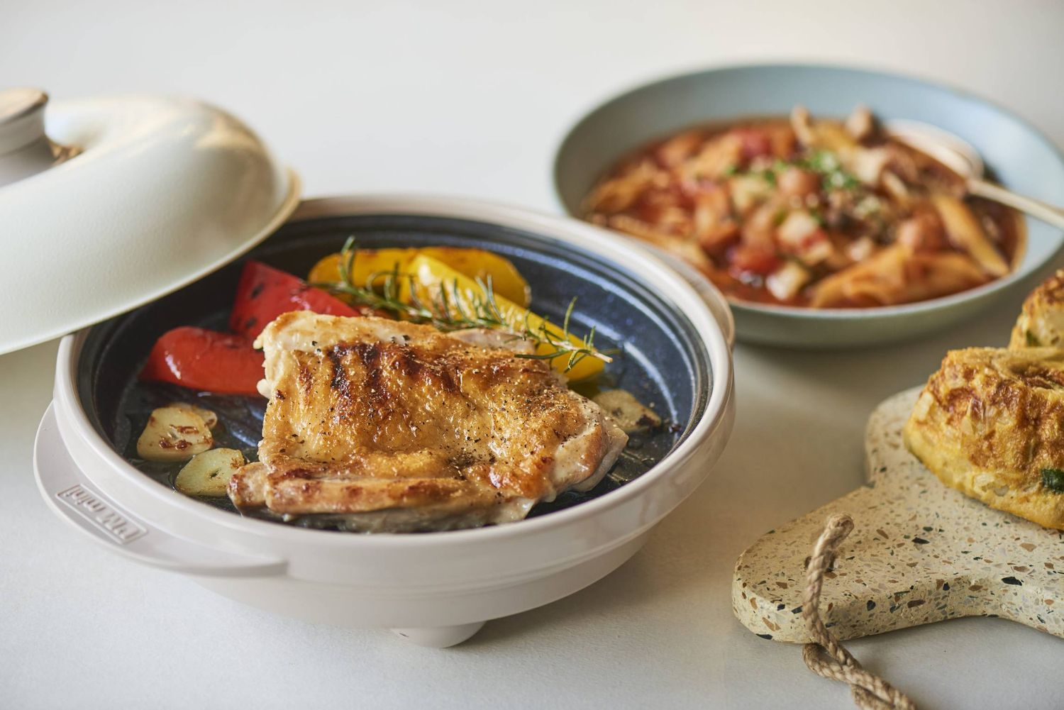 レンジメートで調理されたお肉