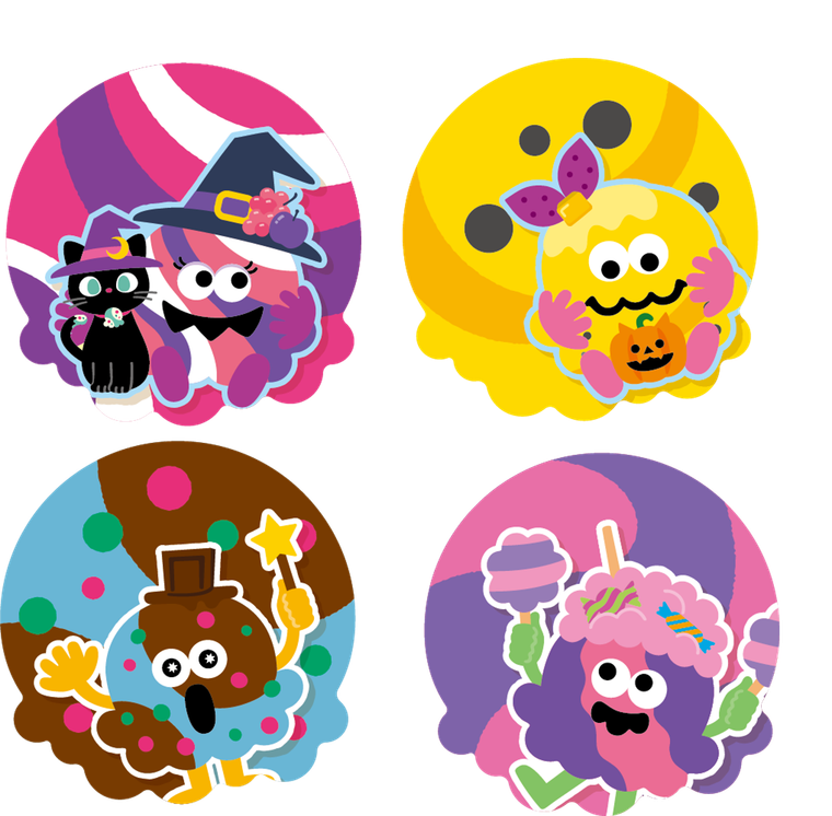 ハロウィン限定のシール