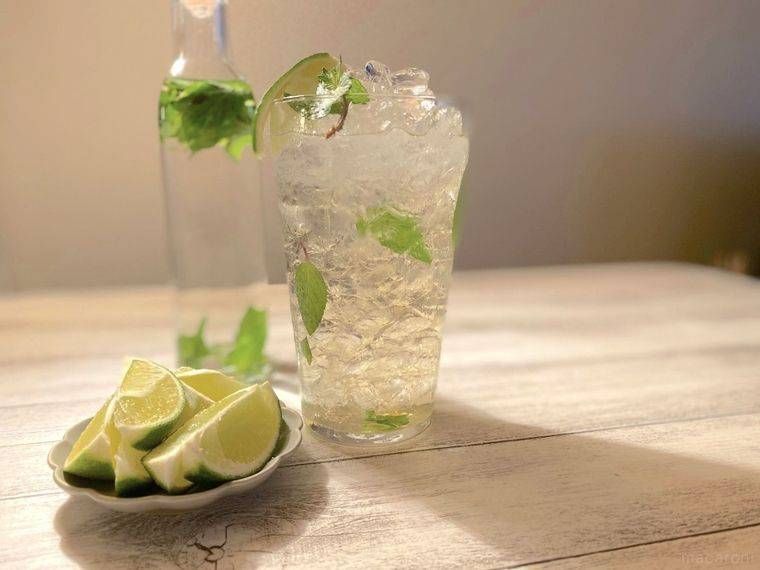 グラスに入ったモヒート