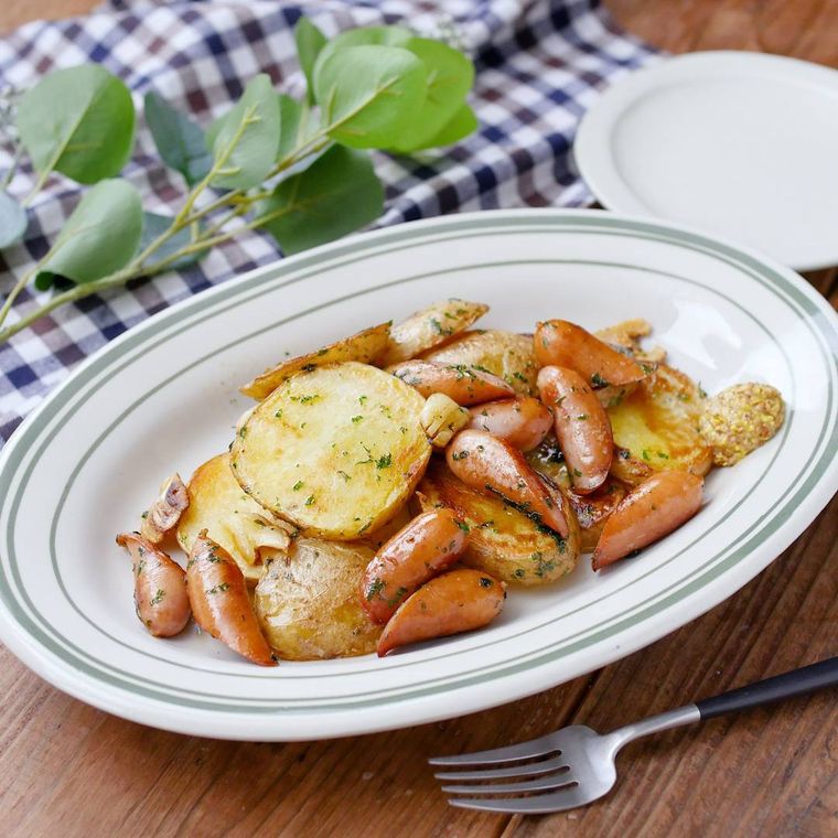 ウインナーが入ったジャーマンポテト