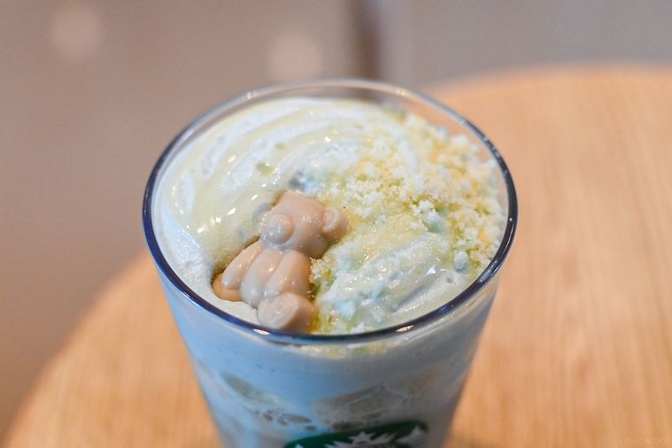 ドリンクのトッピングのアップ