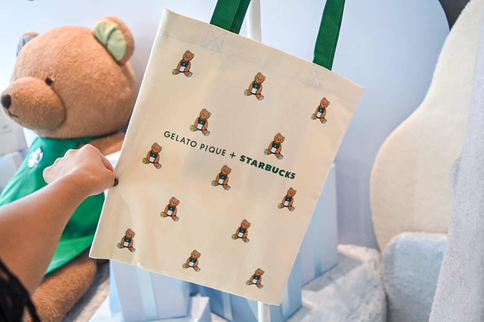 ジェラピケ スターバックスまち付きトートバッグ