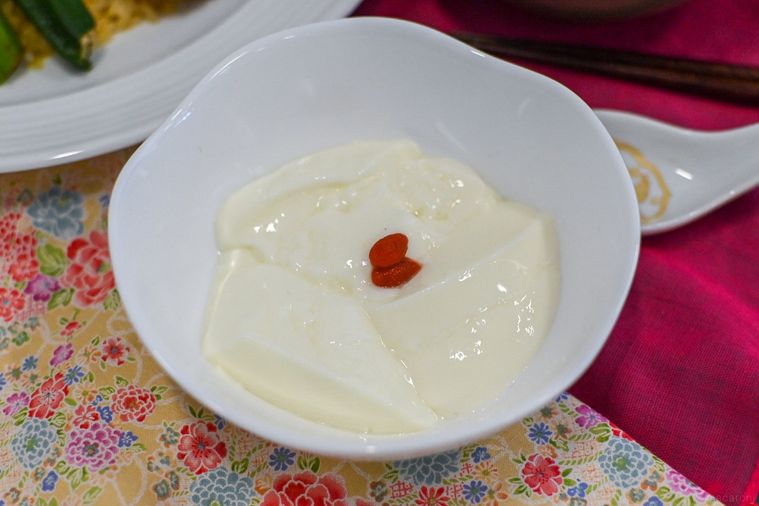 杏仁豆腐のアップ