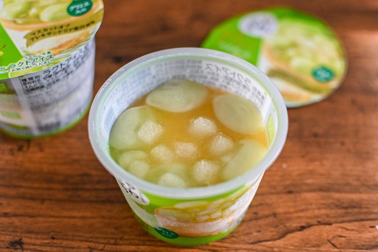 アイスの中身のアップ