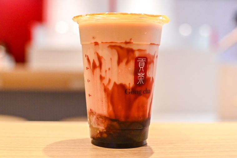 ミルクティーの中身のアップ