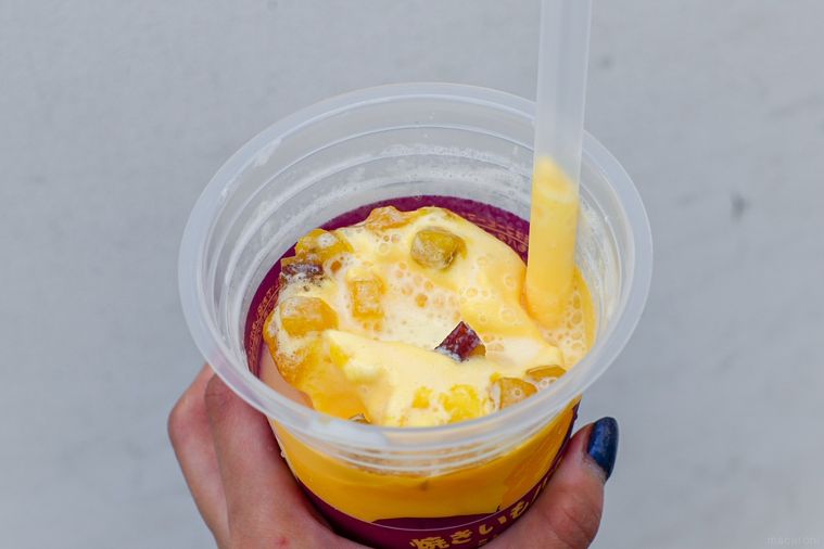 シェイクのトッピングのアップ