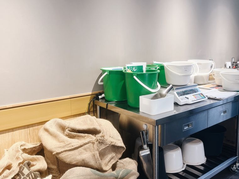 CUnitedの焙煎所の中