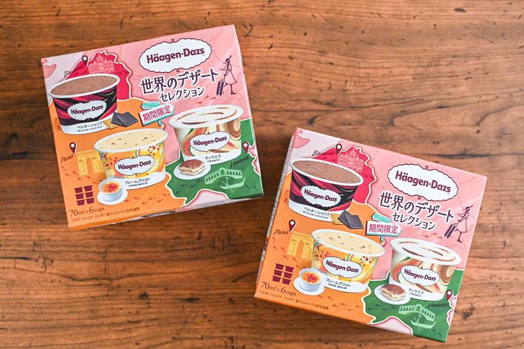 アイスの箱の俯瞰