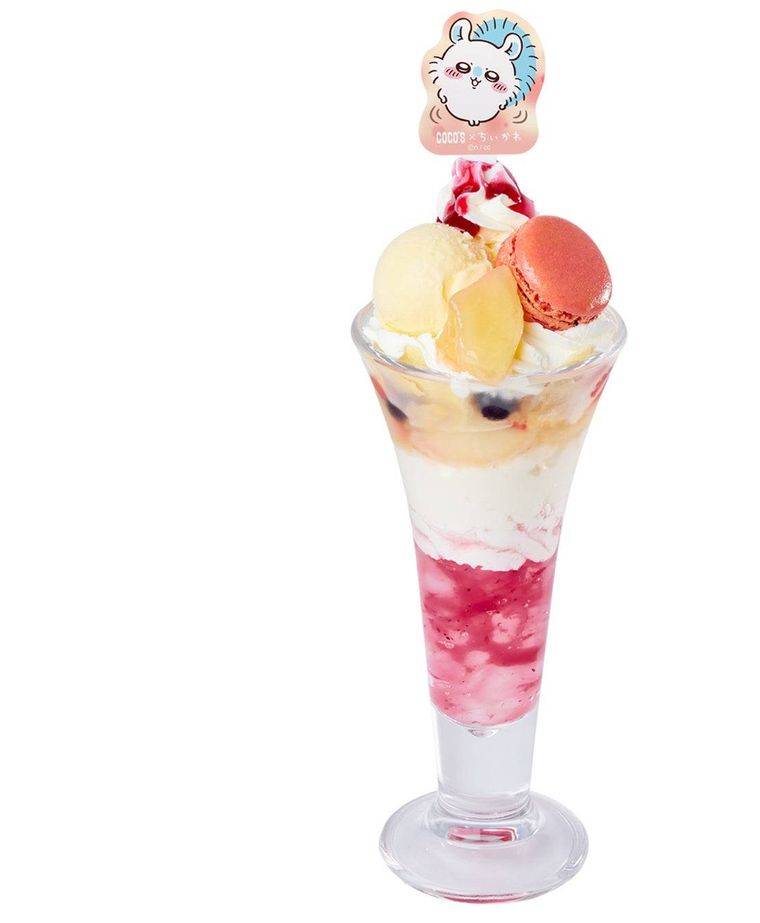 モモンガのピーチパフェ