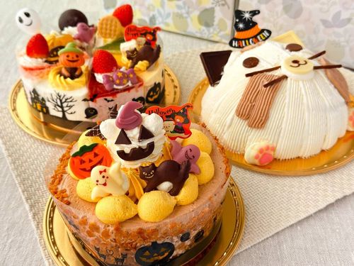 シャトレーゼのハロウィンホールケーキ3種を食べ比べ魔女ネコやオバケなどが大集合