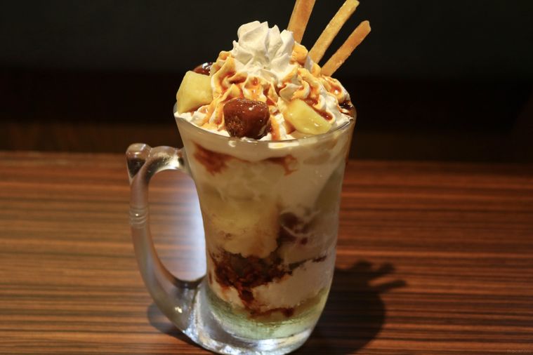 ジョッキパフェおいも