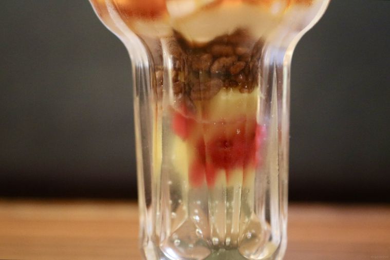 パフェの中心部分