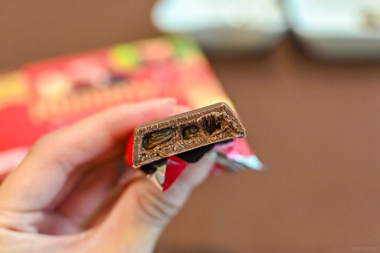 チョコレートの断面