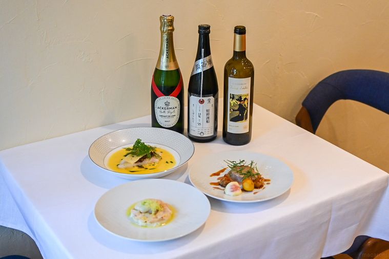 料理とアルコールの集合