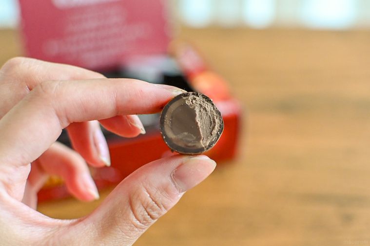 チョコレートの断面
