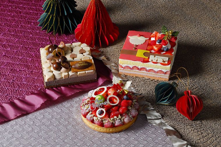 大阪マリオット都ホテルのクリスマスケーキ3種
