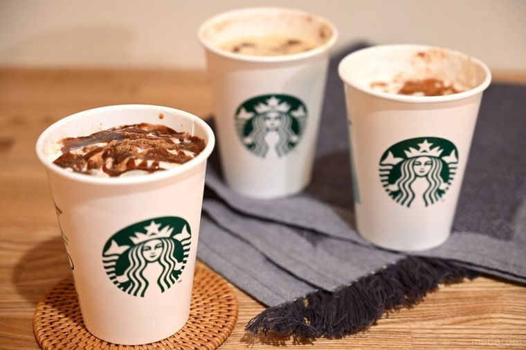 3種類のパンプキンスパイスラテカスタム